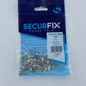 Stainless Steel Plastic Headed Pin White 30mm 40 mm