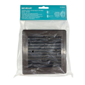 Inlet/Outlet Multi Fit Fixed Grill Brown 100mm