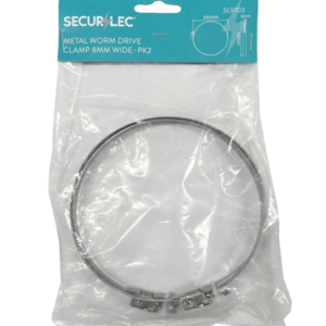 Metal Worm Drive Clamp 8mm - Pack 2