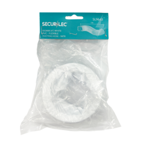 White PVC Flexible Ducting 1m x 100mm