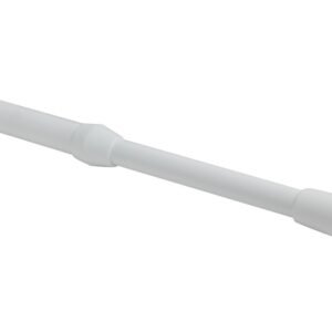 Extendable Metal Tension Rod White