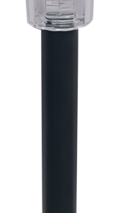Solar Mini Black Stick Light With White LED - 30.5cm