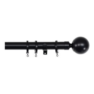 Cosmos 28mm Metal Curtain Pole Kit Matt Black