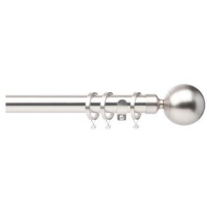 Cosmos 28mm Metal Curtain Pole Kit Matt Nickel