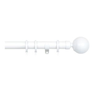 Cosmos 28mm Metal Curtain Pole Kit White