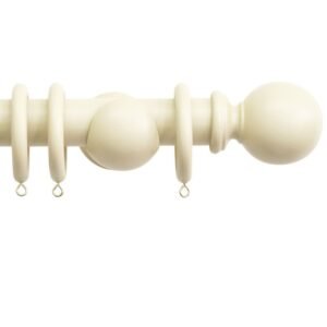 Shore 35mm Wood Curtain Pole Kit Ghost