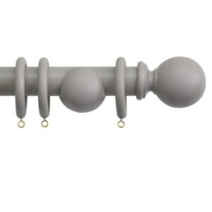 Shore 35mm Wood Curtain Pole Kit Clay