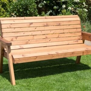 Wooden Three Seater Bench
