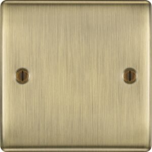 Antique Brass Single/Double Blank Plate