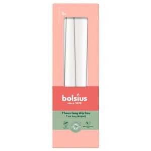 Tapered Candles Cloudy White