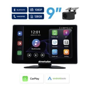 Touchscreen Car Display with Rear Camera