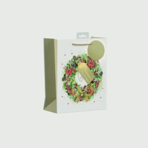 Christmas Wreath Gift Bag - Medium