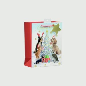 Christmas Pets Gift Bag - Medium