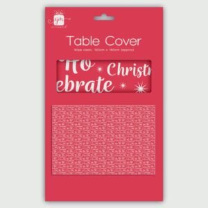Plastic Christmas Tablecover - 120 x 180cm