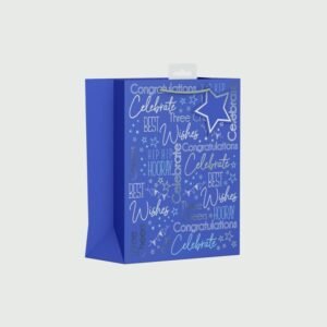 Blue Text Gift Bag