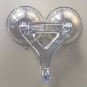 Clear Wreath Hanger With Double Suction