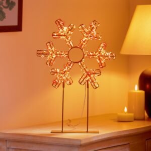 Twinkling Lit Gold Table Top