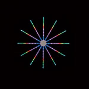 Digital Round Star With 72 Coloured LEDs - 60cm