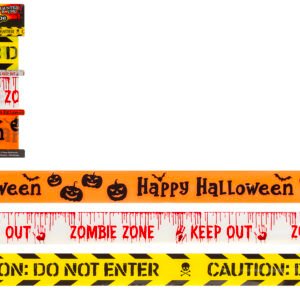 Halloween Printed Fright Tapes - 3 x 3m