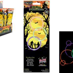 Halloween 8" Glow Sticks Pack 15 - Assorted Colours
