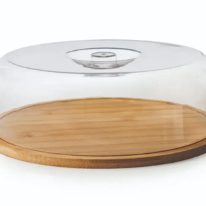 Food Cover With Bamboo Base - Round