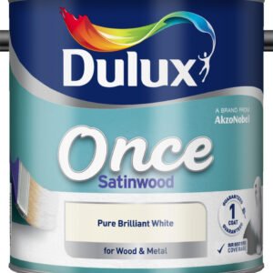 Once Satinwood 2.5L - Pure Brilliant White