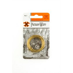 Brass Picture Wire (Blister Pack) - No. 3