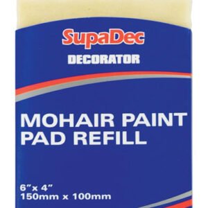 Decorator Mohair Paint Pad Refill - 6" x 4" /150mm x 100mm