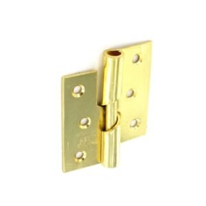 Rising Butt Hinges LH Brass Plated (Pair) - 75mm