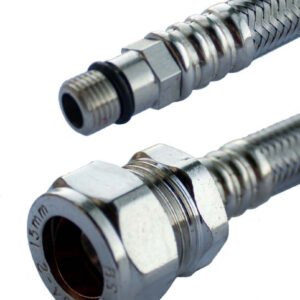 Flexible Tap Connector - Pair - 15mm x 12mm x 30cm