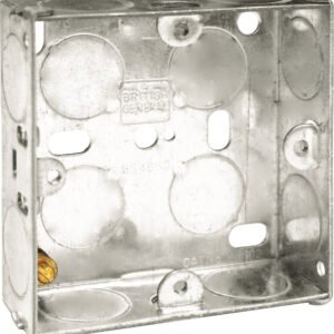 Metal Back Box 25mm - Single