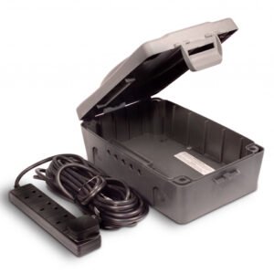 4 Gang, Extension Lead with Weatherproof Box