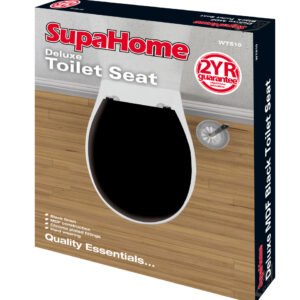 Deluxe Black Toilet Seat